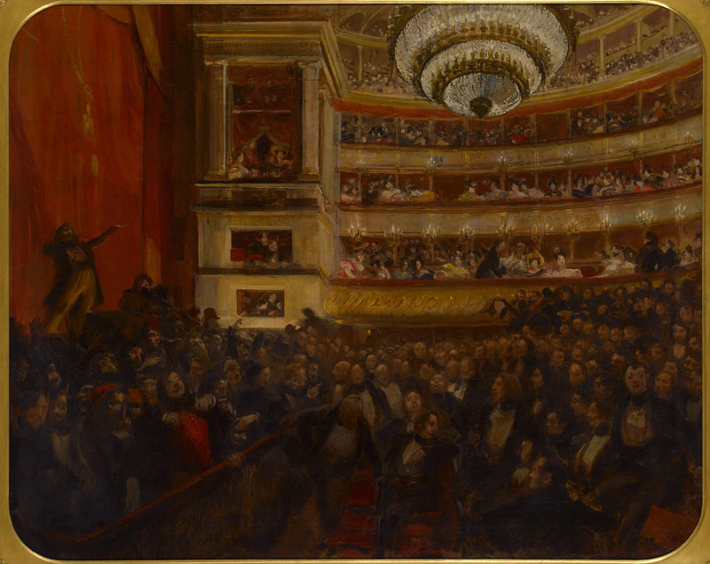 La première d'Hernani. Avant la bataille - Albert Besnard