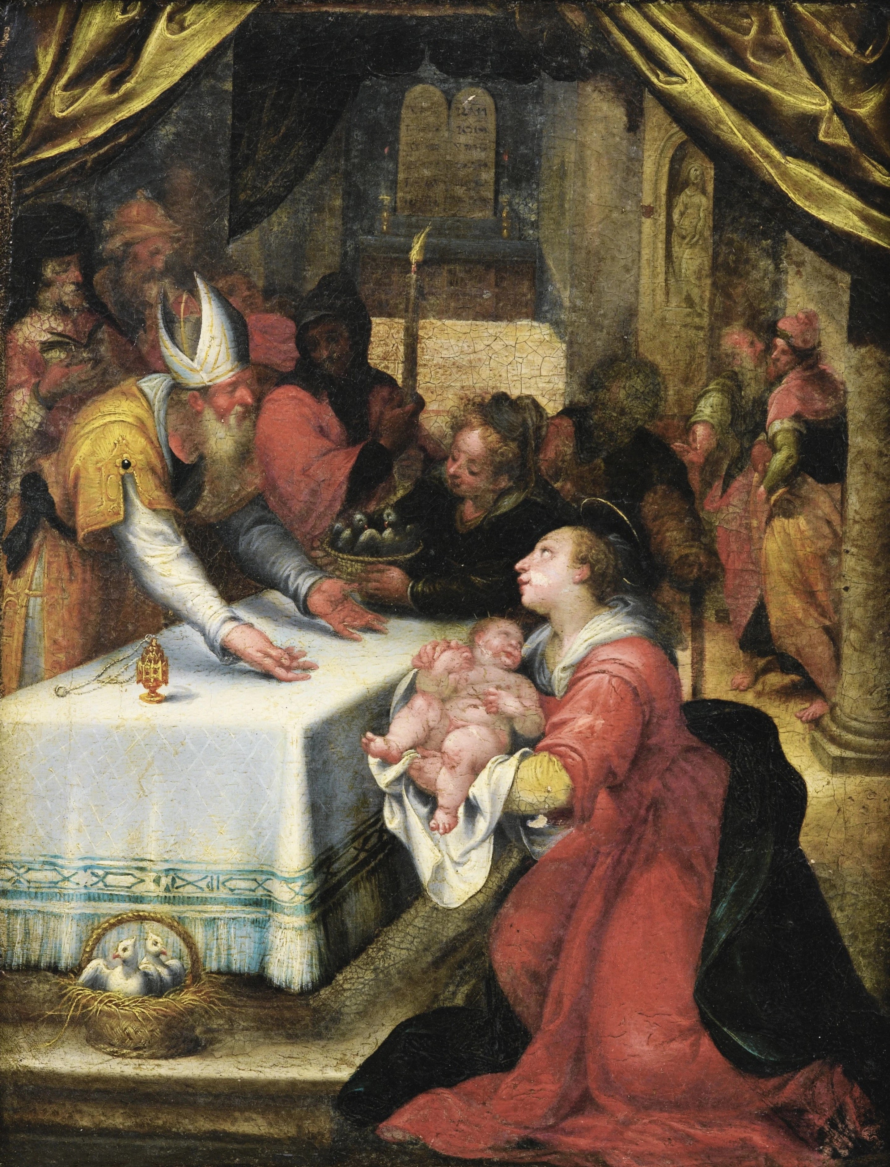 La présentation de Jésus au Temple - Denis Calvaert - Alpha Reproduction