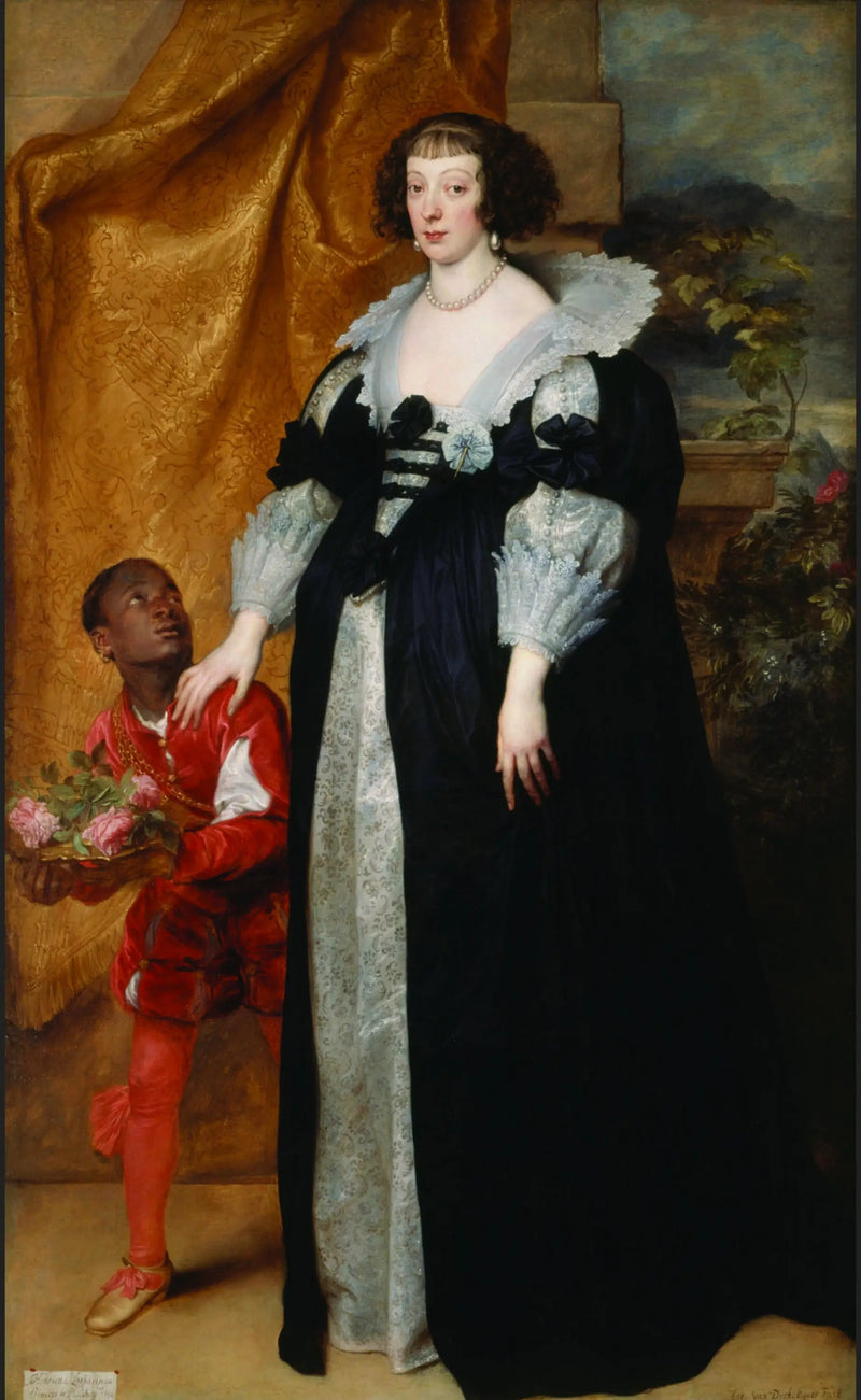 लोरेंन की राजकुमारी हेनरीएट (1611-1660), एक पेज के साथ - Antoine van Dyck