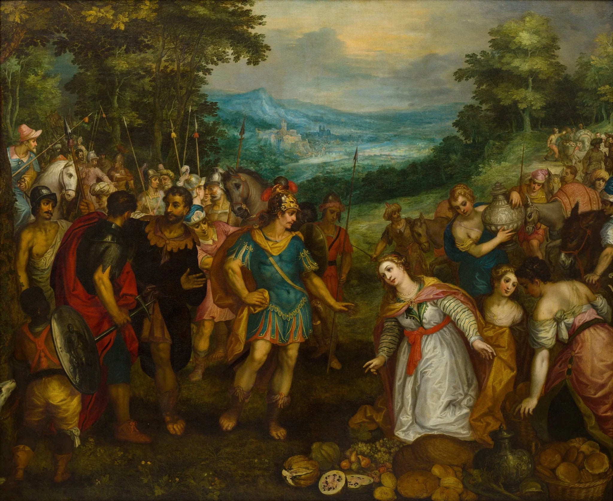 La rencontre de David et Abigail - Jan Brueghel l'Ancien image 1 reproduction réalisée par Alpha Reproduction