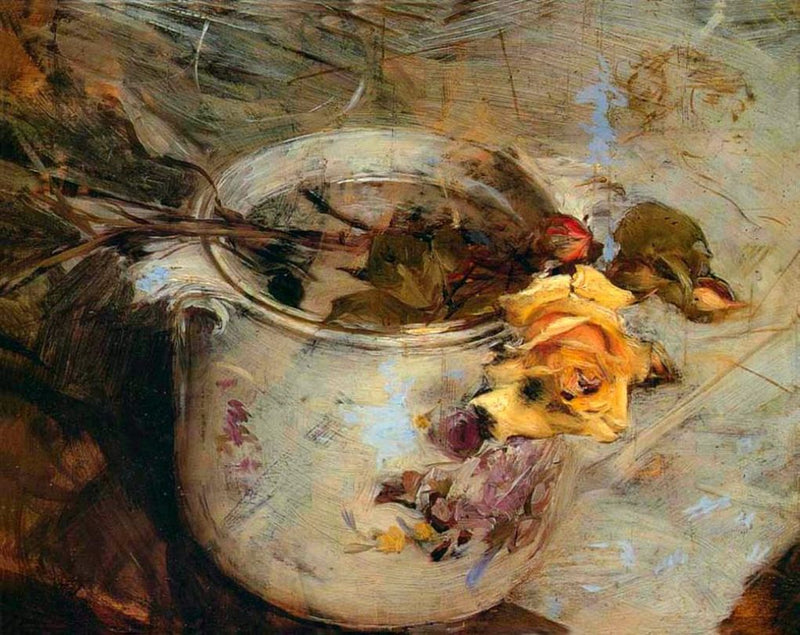 सैक्सोनी में गुलाब का फूलदान - जियोवानी बोल्डिनी