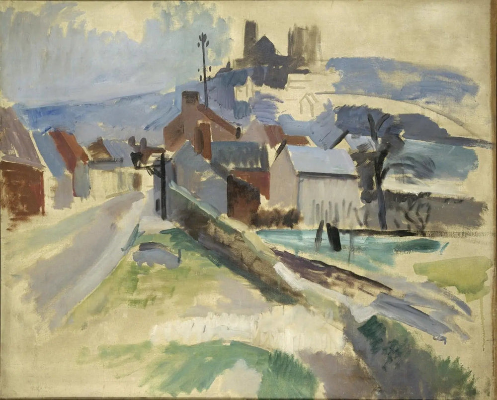 La Route de Laon - Robert Delaunay image 1 reproduction artisanale de tableau