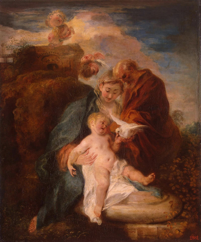 सेंट फैमिली - Antoine Watteau
