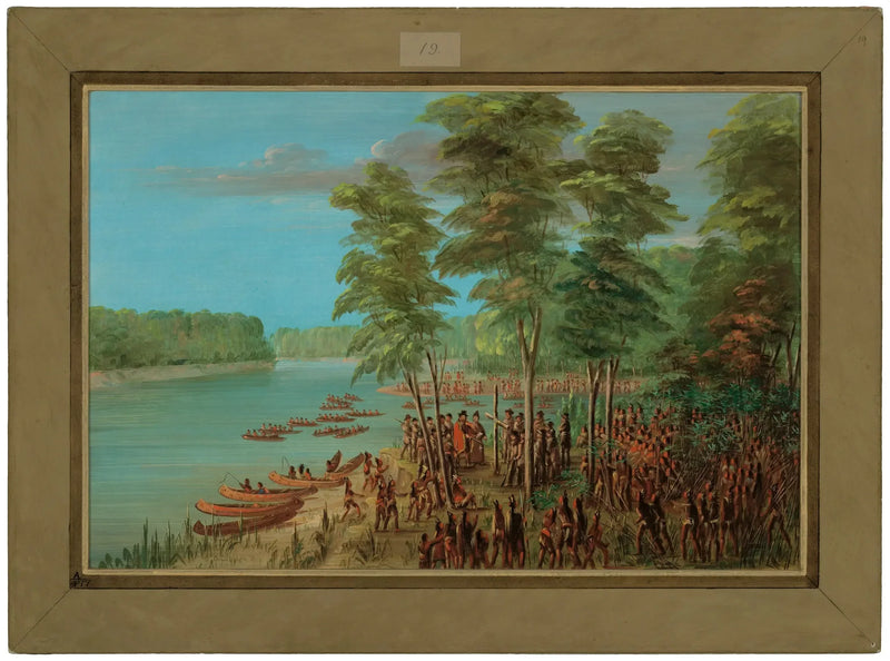 ला सैल ले Arkansas के मुहाने पर जमीन का कब्जा कर लिया। 10 मार्च 1682 - जॉर्ज कैटलिन