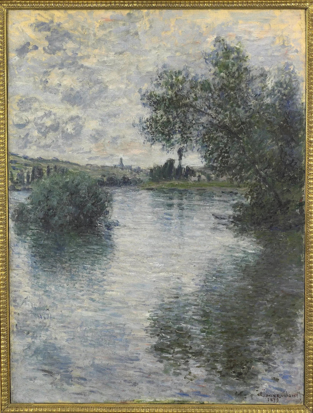 La Seine à Vétheuil - Claude Monet image 1 copie peinte à la main à l’huile