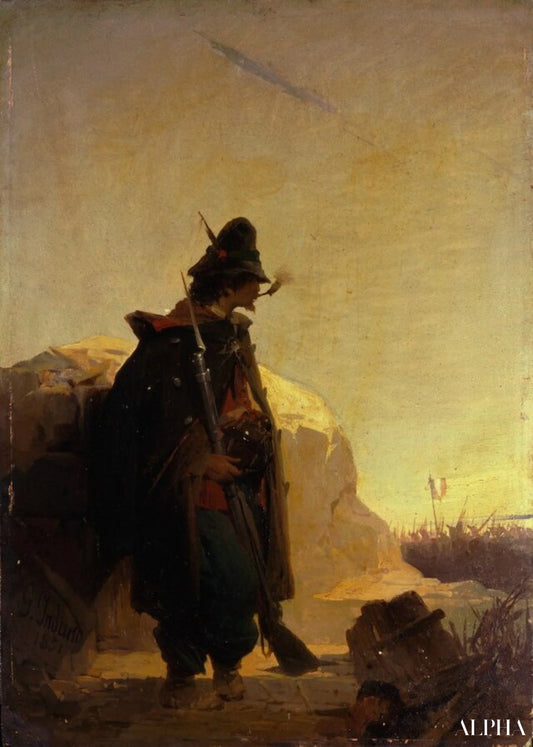 La Sentinelle - Gerolamo Induno Reproductions de tableaux à la peinture à l’huile