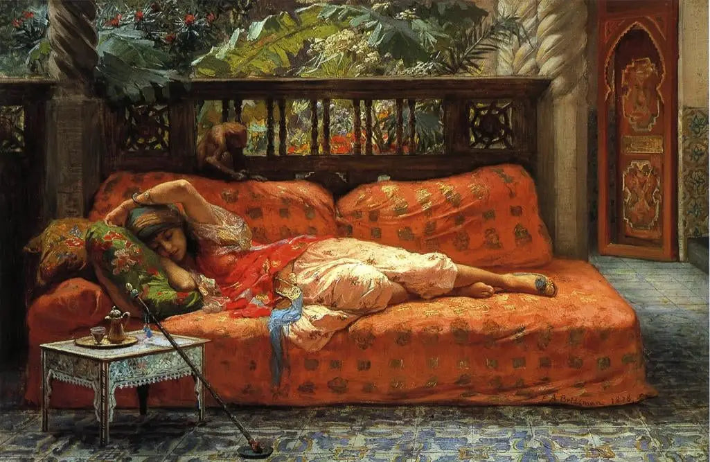 La Sieste (Après-midi en rêve) - Frederick Arthur Bridgman - Alpha Reproduction