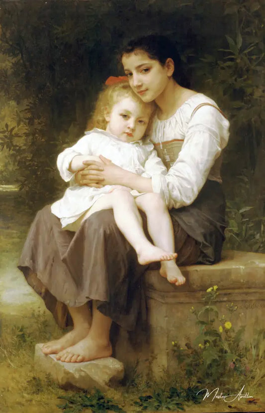 La sœur aînée - William Bouguereau - Reproductions de tableaux et peintures haut de gamme