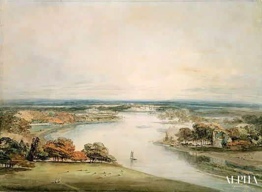 La Tamise depuis Richmond - William Turner - Reproductions de tableaux et peintures haut de gamme