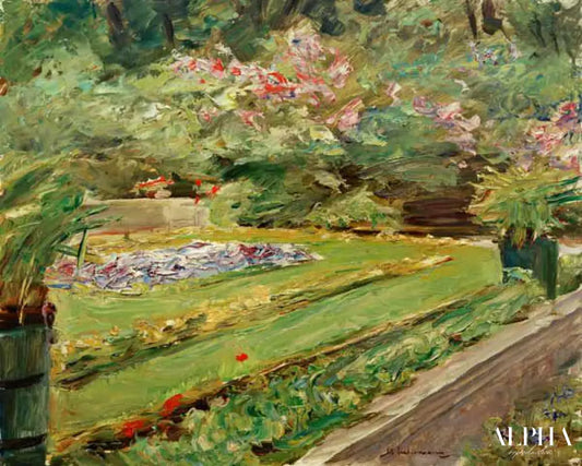 La terrasse du jardin de Wannsee vers le nord-ouest - Max Liebermann - Reproductions de tableaux et peintures haut de gamme