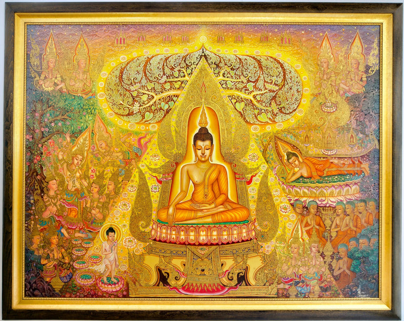 बुद्ध का जीवन | 240 x 180 सेमी