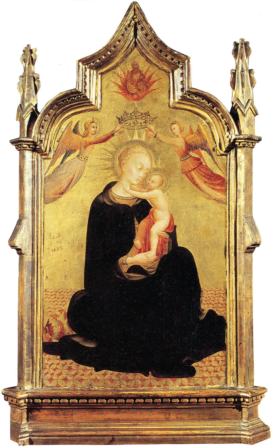 La Vierge à l'Enfant avec des anges - Stefano di Giovanni (Sassetta) image 1 copie peinte à la main à l’huile