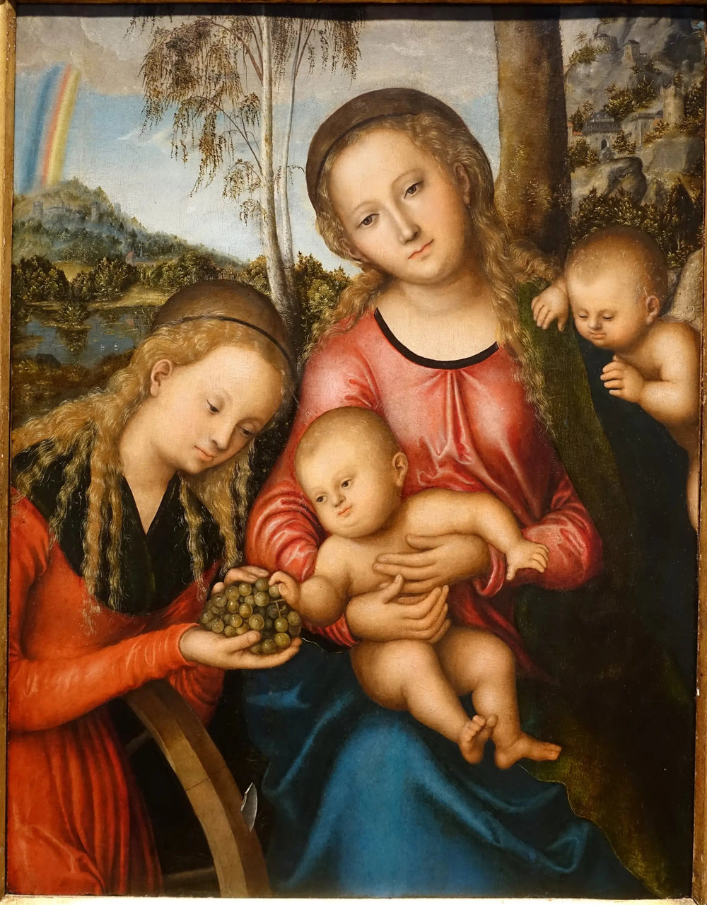 La Vierge à l'Enfant avec Sainte Catherine - Lucas Cranach the Elder image 1 copie de tableau peinte à la main