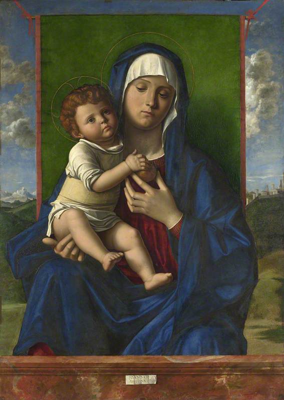 La Vierge à l'Enfant - Giovanni Bellini image 1 tableau peint à l’huile sur toile