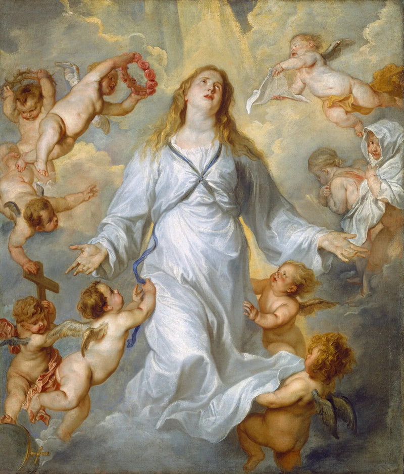 वर्जिन जैसे मध्यस्थ - Antoine van Dyck