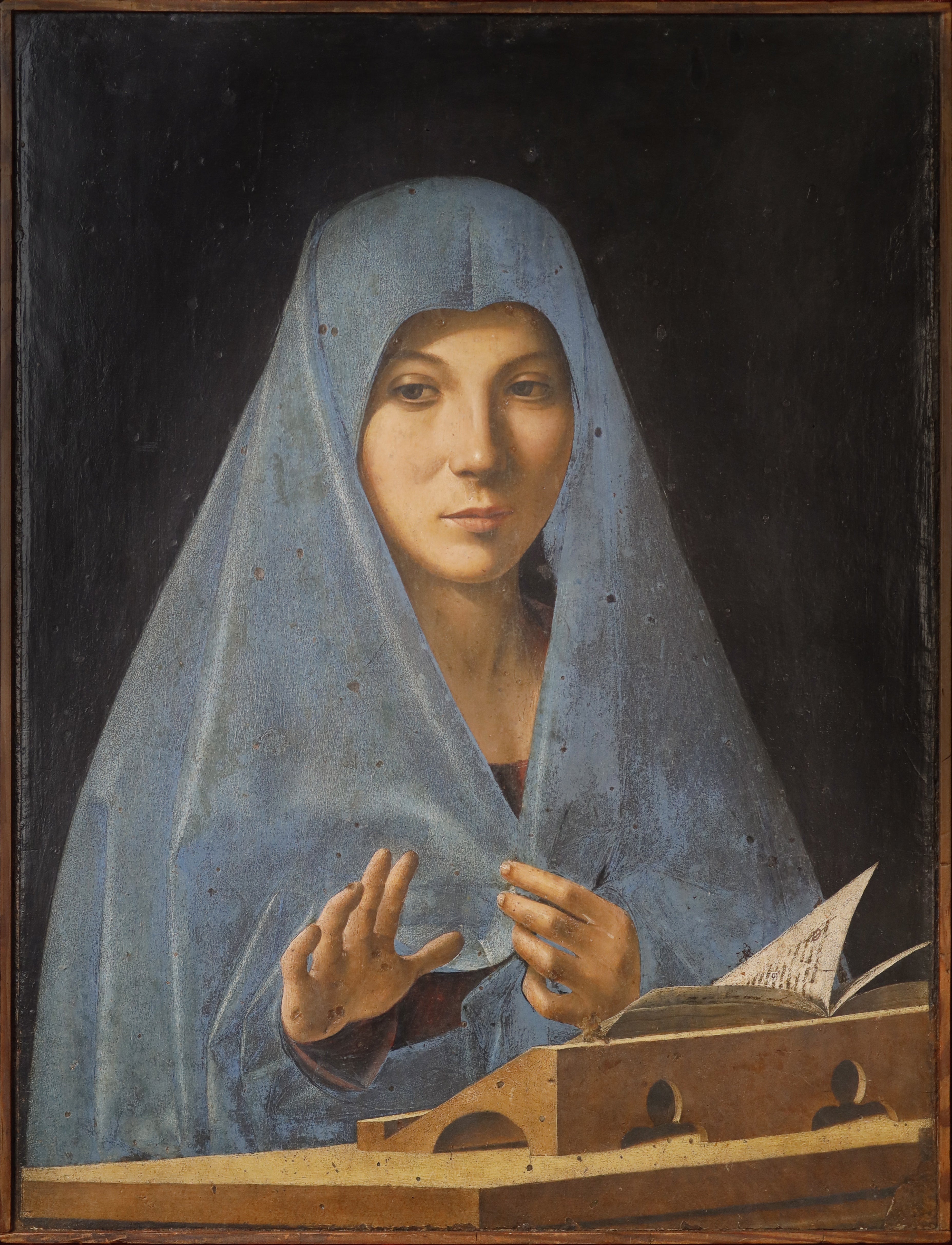 La Vierge de l'Annonciation - Antonello de Messine image 1 copie de tableau peinte à la main