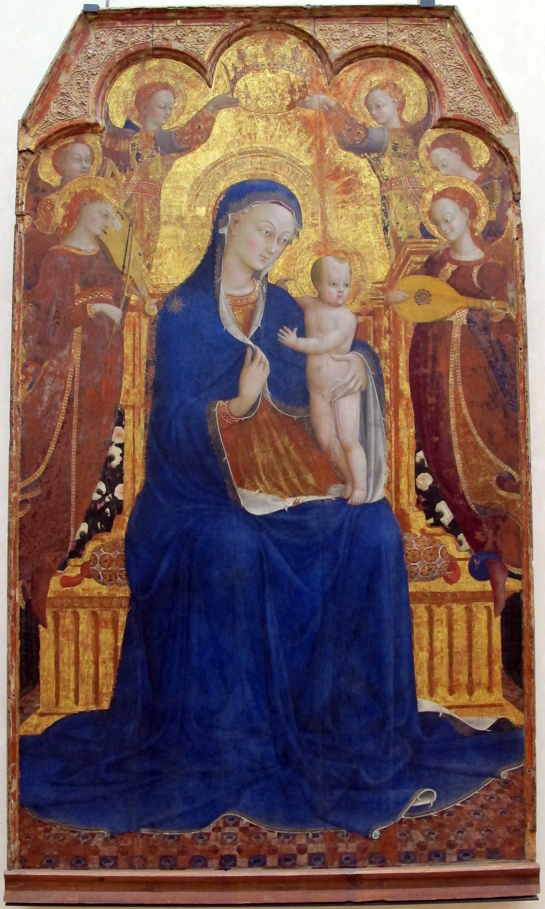 La Vierge et l’Enfant entourés d’anges - Stefano di Giovanni (Sassetta) - Alpha Reproduction