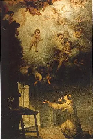 सेंट एंटोनी दे पैडुआ की दृष्टि - बारटोलोमे़ Esteban Murillo