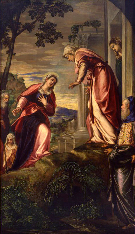La Visitation - Jacopo Tintoretto image 1 reproduction de peinture à l’huile