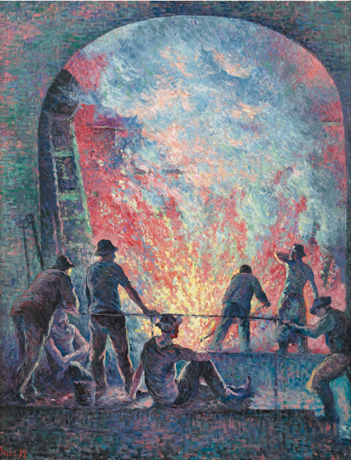 L’aciérie - Maximilien Luce - Alpha Reproduction