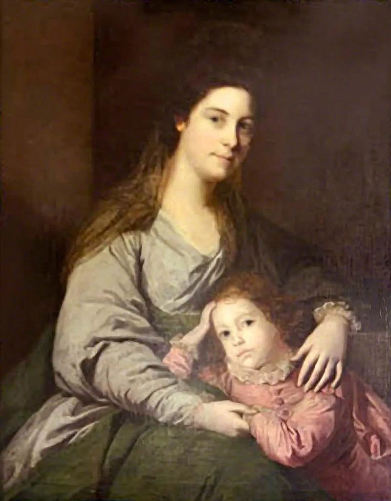 लेडी लेपेल फिफ़्स (1723–1780) और उनके बेटे, चार्ल्स (?) (1753–1786) - जोशुआ रेनॉल्ड्स