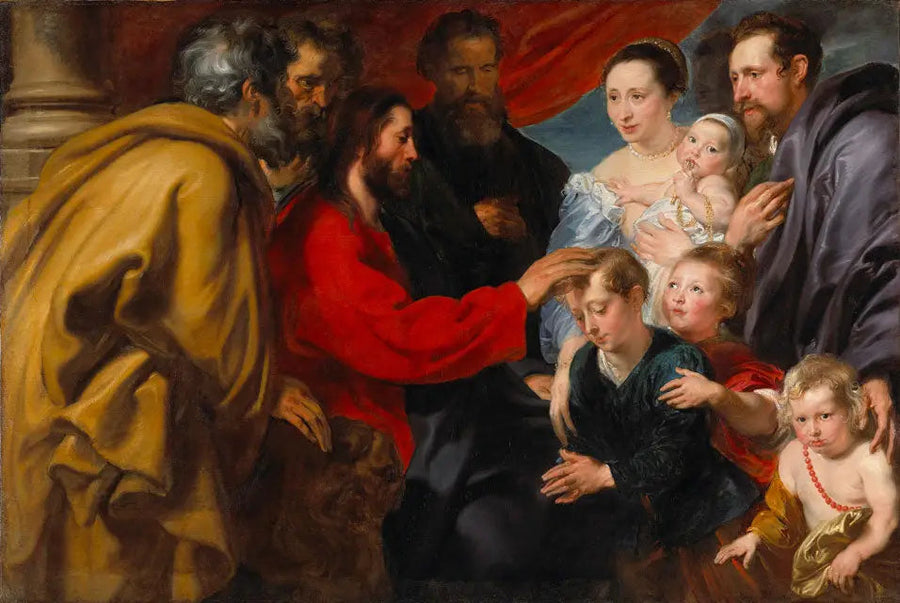 बच्चों को मेरे पास आने दो - Antoine van Dyck