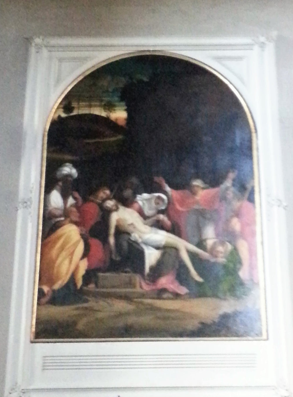 Lamentation sur le Christ mort - Andrea Previtali image 1 copie peinte à la main à l’huile