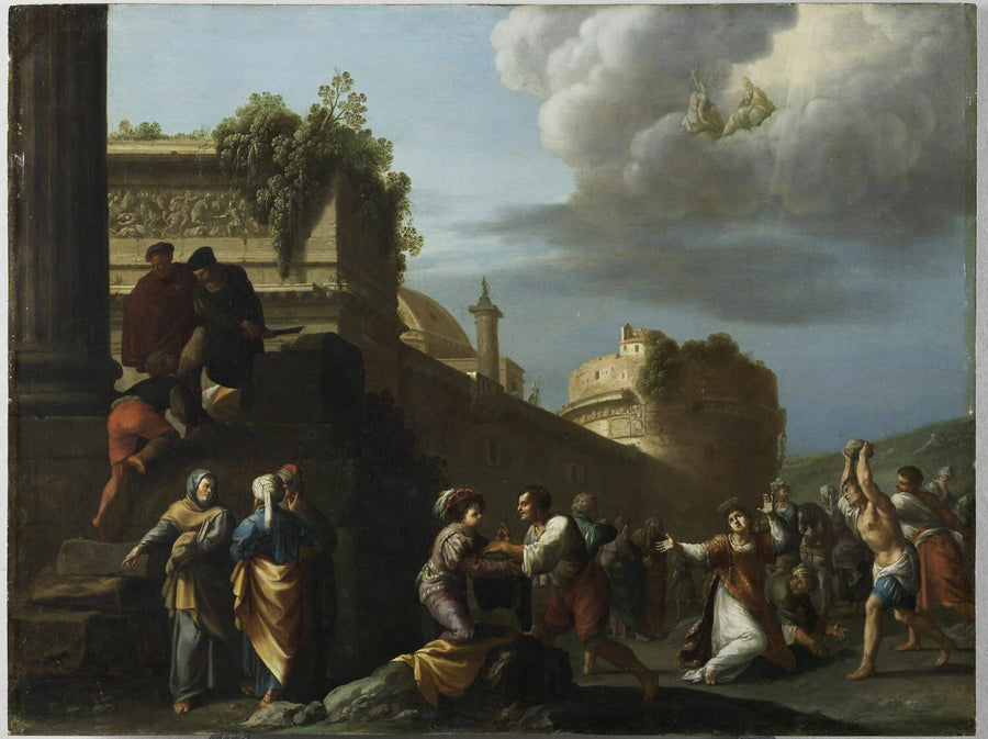 La Lapidation de saint Étienne - Cornelis van Poelenburgh