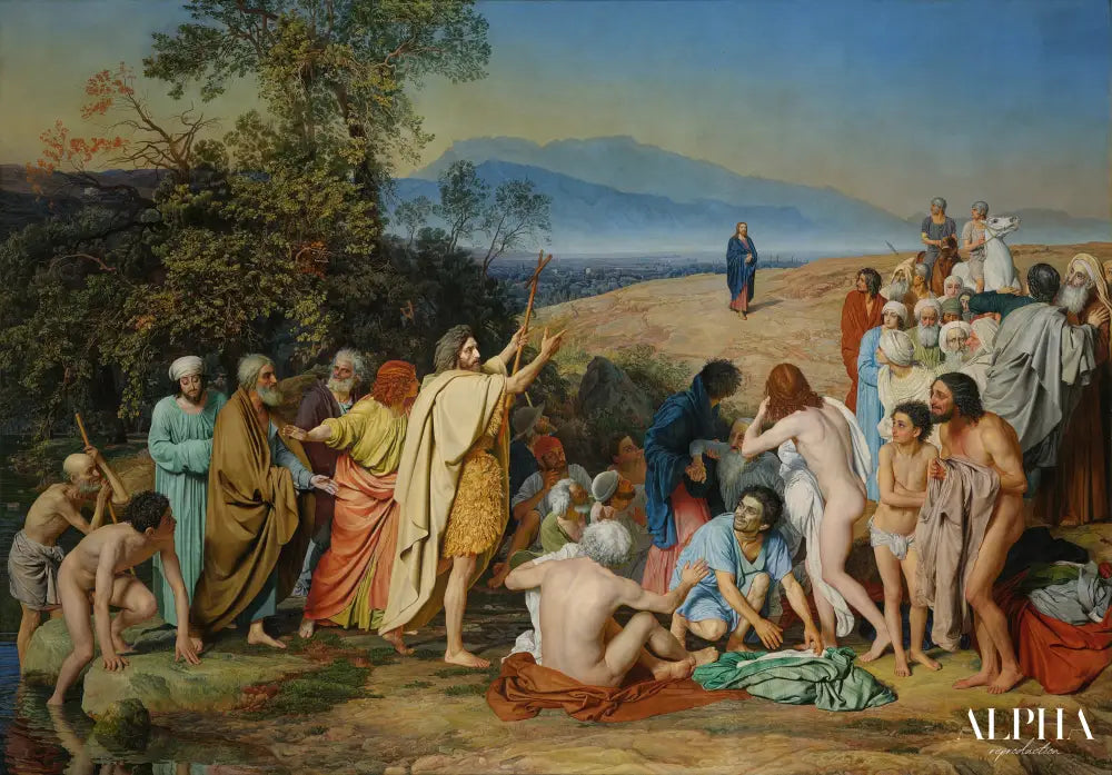 L’apparition du Christ devant le peuple - Alexandre Ivanov Reproductions de tableaux à la peinture à l’huile