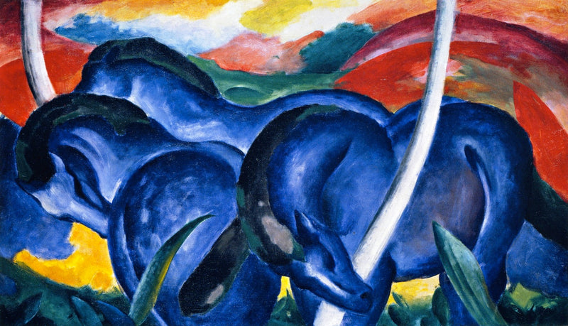 Les Grands Chevaux bleus - Franz Marc