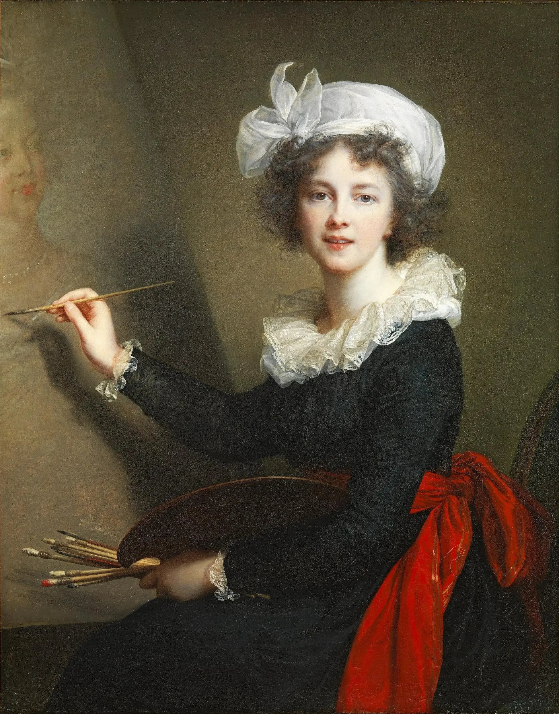 L’artiste exécutant un portrait de la reine Marie-Antoinette - Élisabeth Vigée Le Brun - Alpha Reproduction