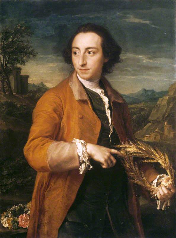 लास्सेल्स रेमंड इरेमोंगर (1718/19–1793) मकई और गुलाब की माला के साथ - पाम्पियो बाटोनी