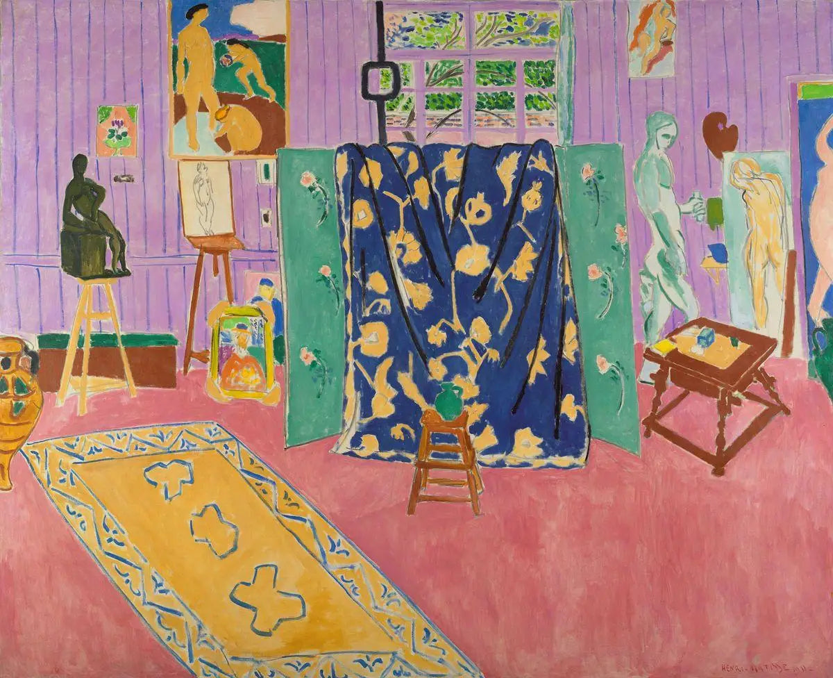 Reproduction du tableau « L'Atelier rose - Henri Matisse » par Alpha Reproduction en peinture à l’huile