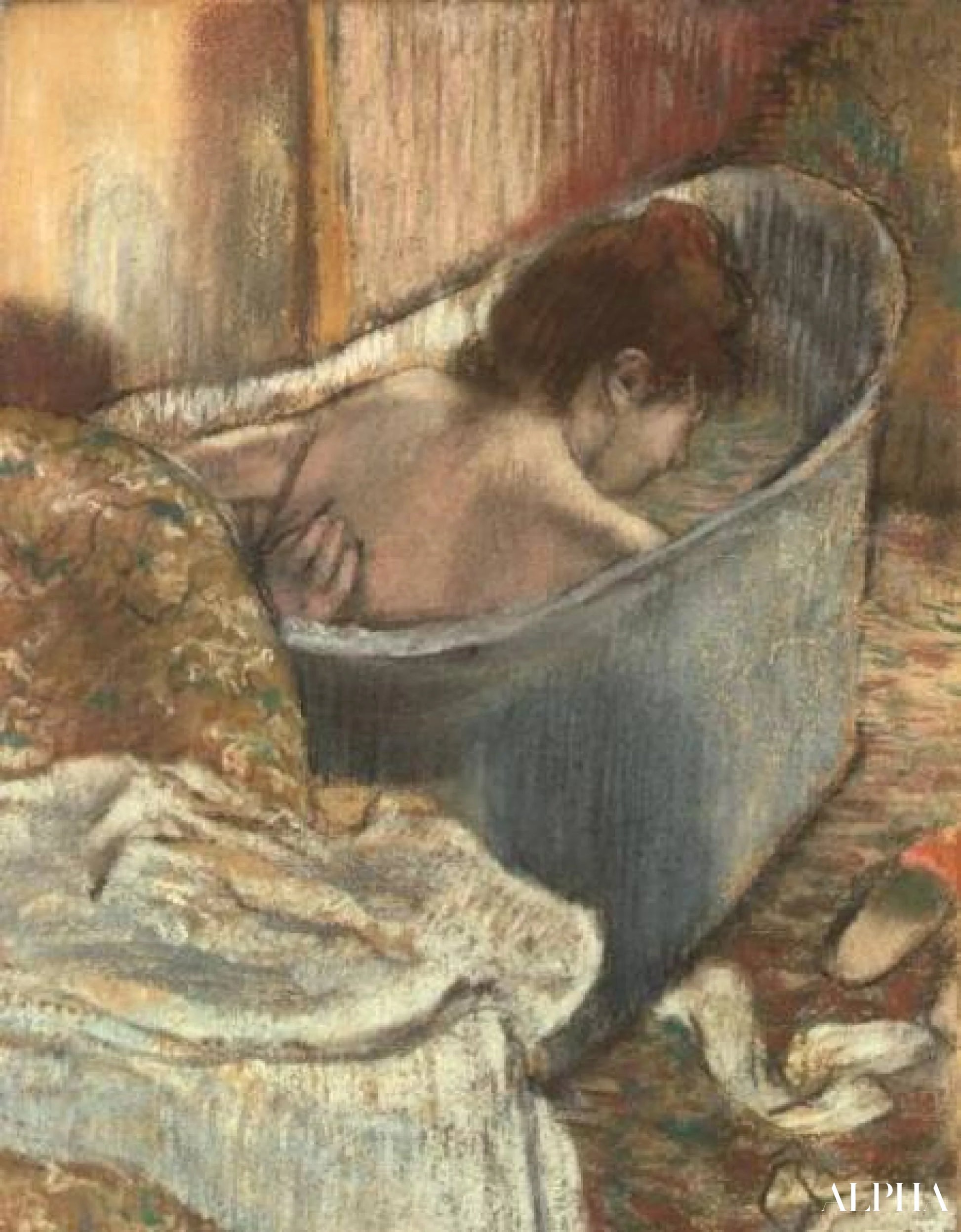 Le Bain - Edgar Degas - उच्च गुणवत्ता वाली चित्रकला और पेंटिंग की प्रतियां