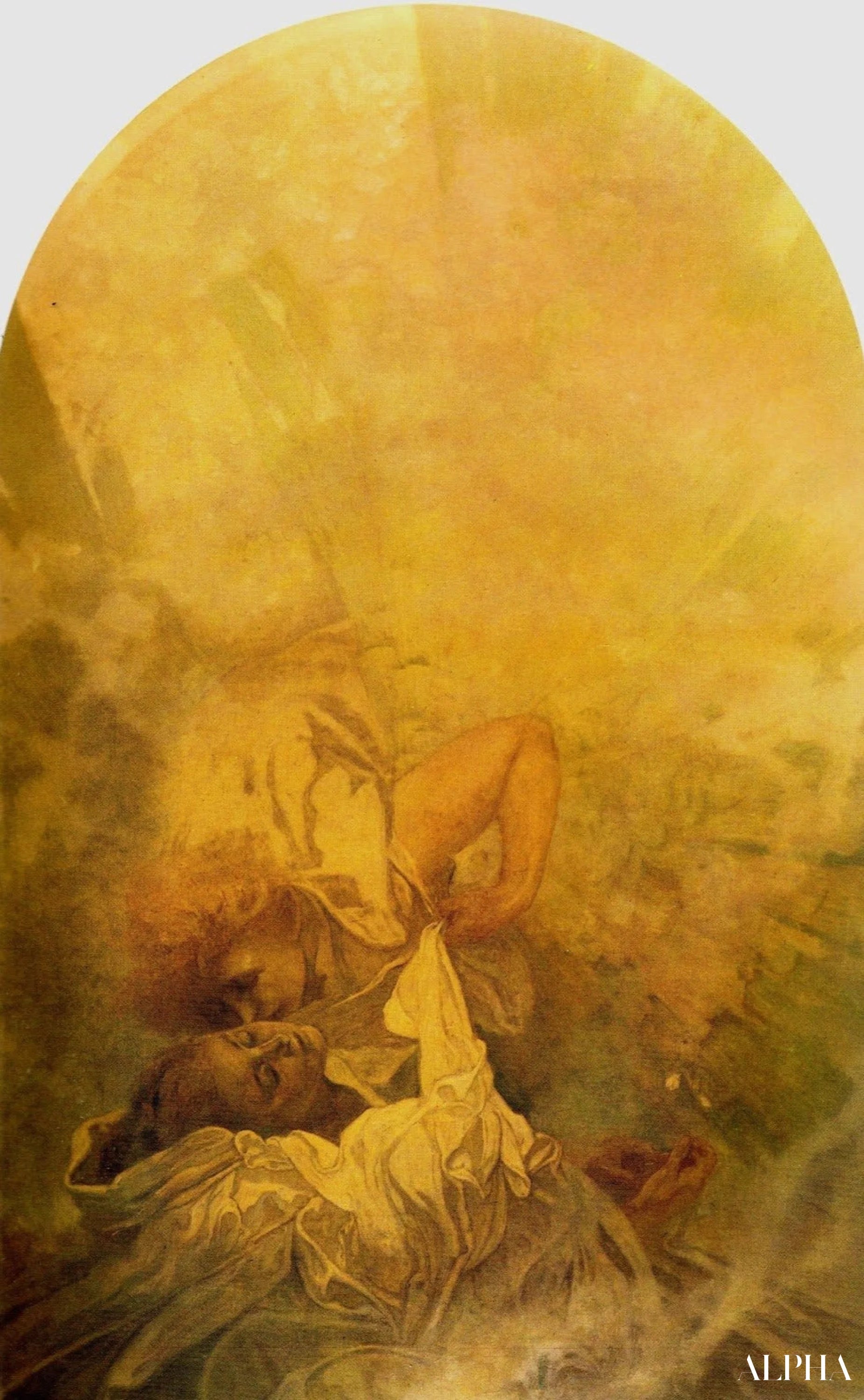 Le baiser du printemps - Mucha - Reproductions de tableaux et peintures haut de gamme