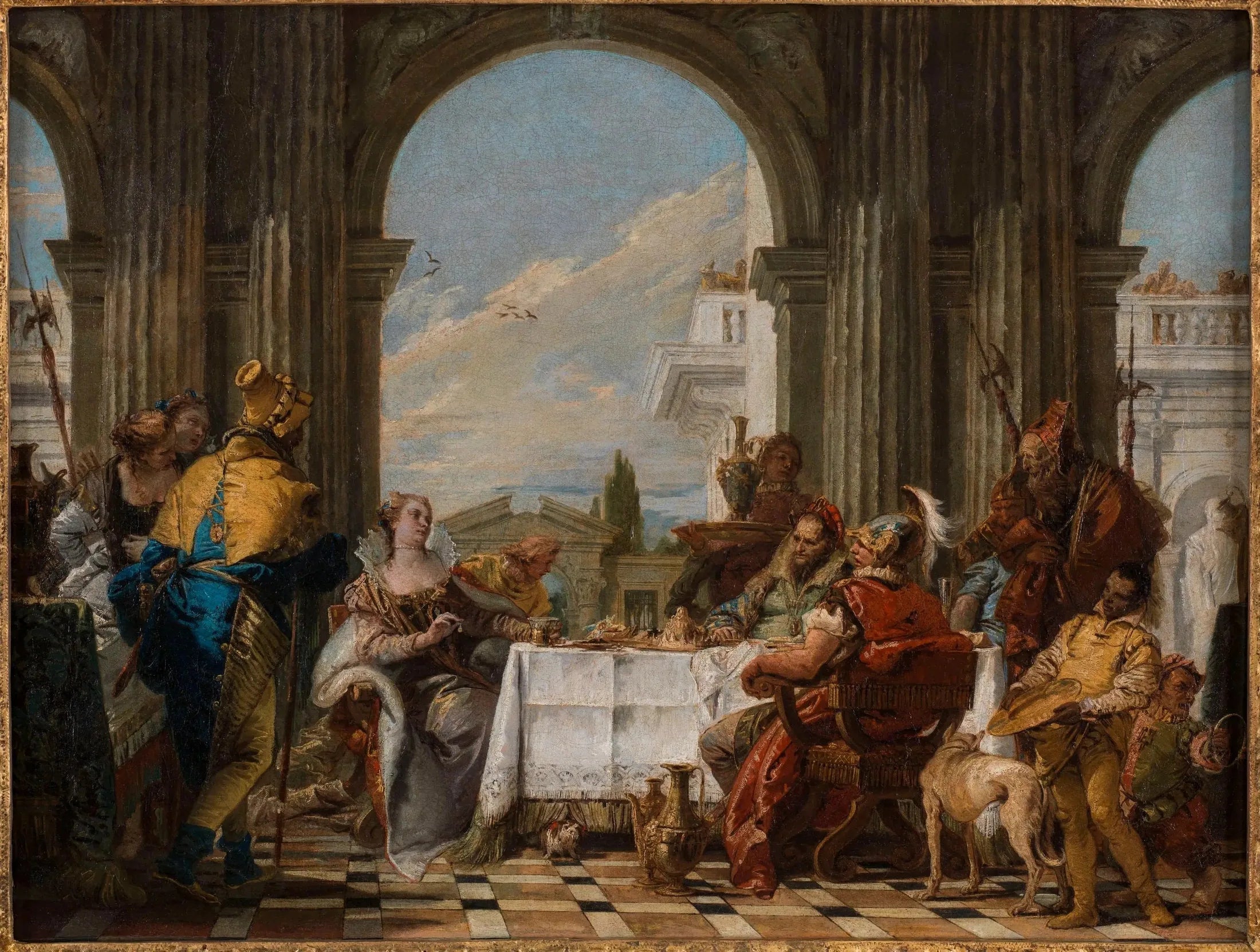 Le Banquet de Cléopâtre - Giovanni Battista Tiepolo image 1 reproduction d’œuvre d’art à l’huile