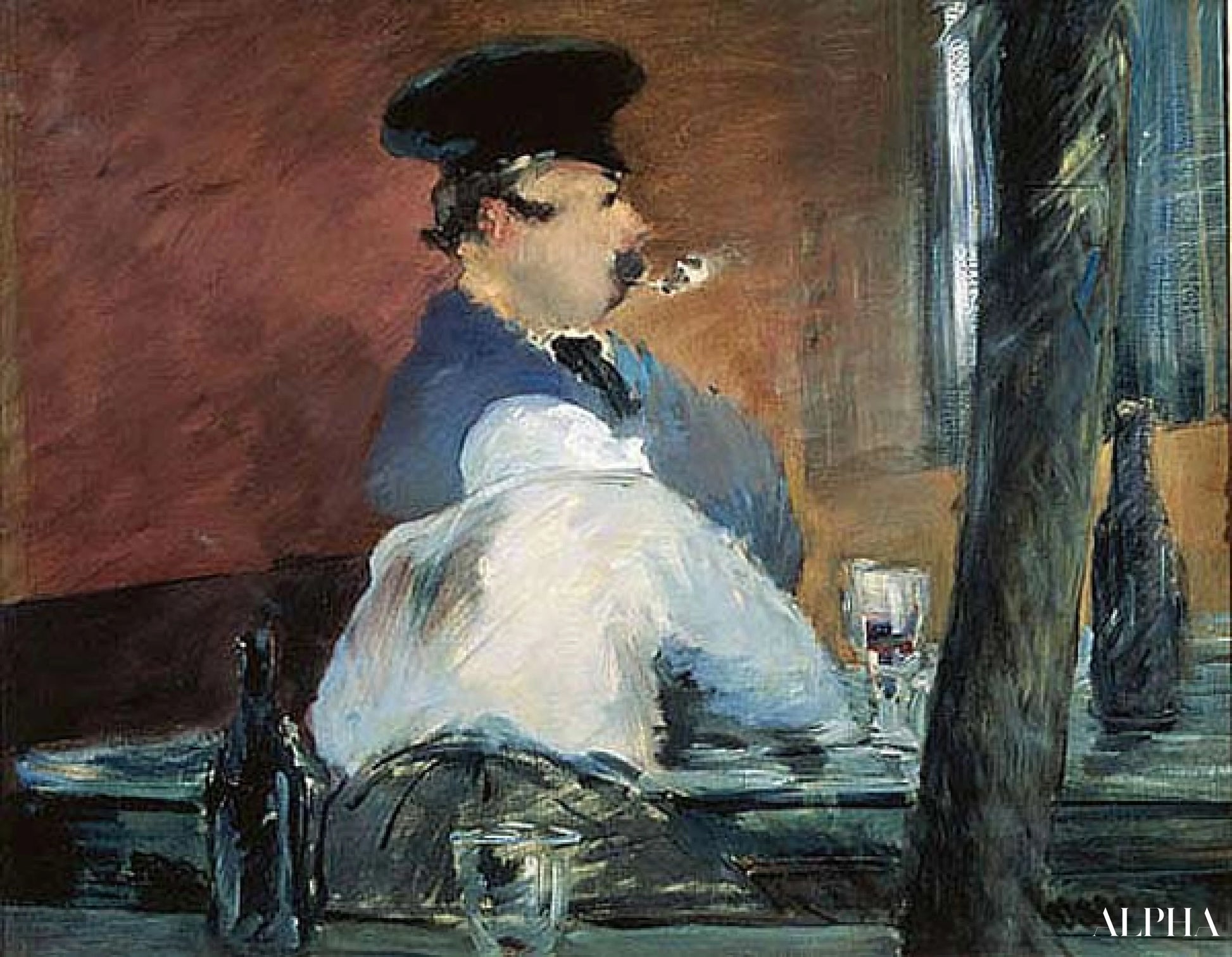 Le bar - Edouard Manet - Reproductions de tableaux et peintures haut de gamme