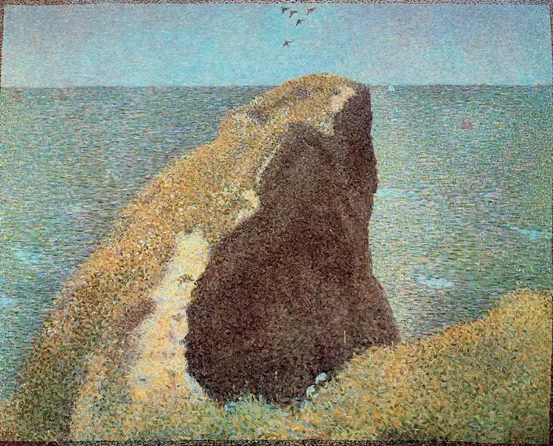 Le Bec du Hoc, Grandcamp - Georges Seurat image 1 copie peinte à la main à l’huile
