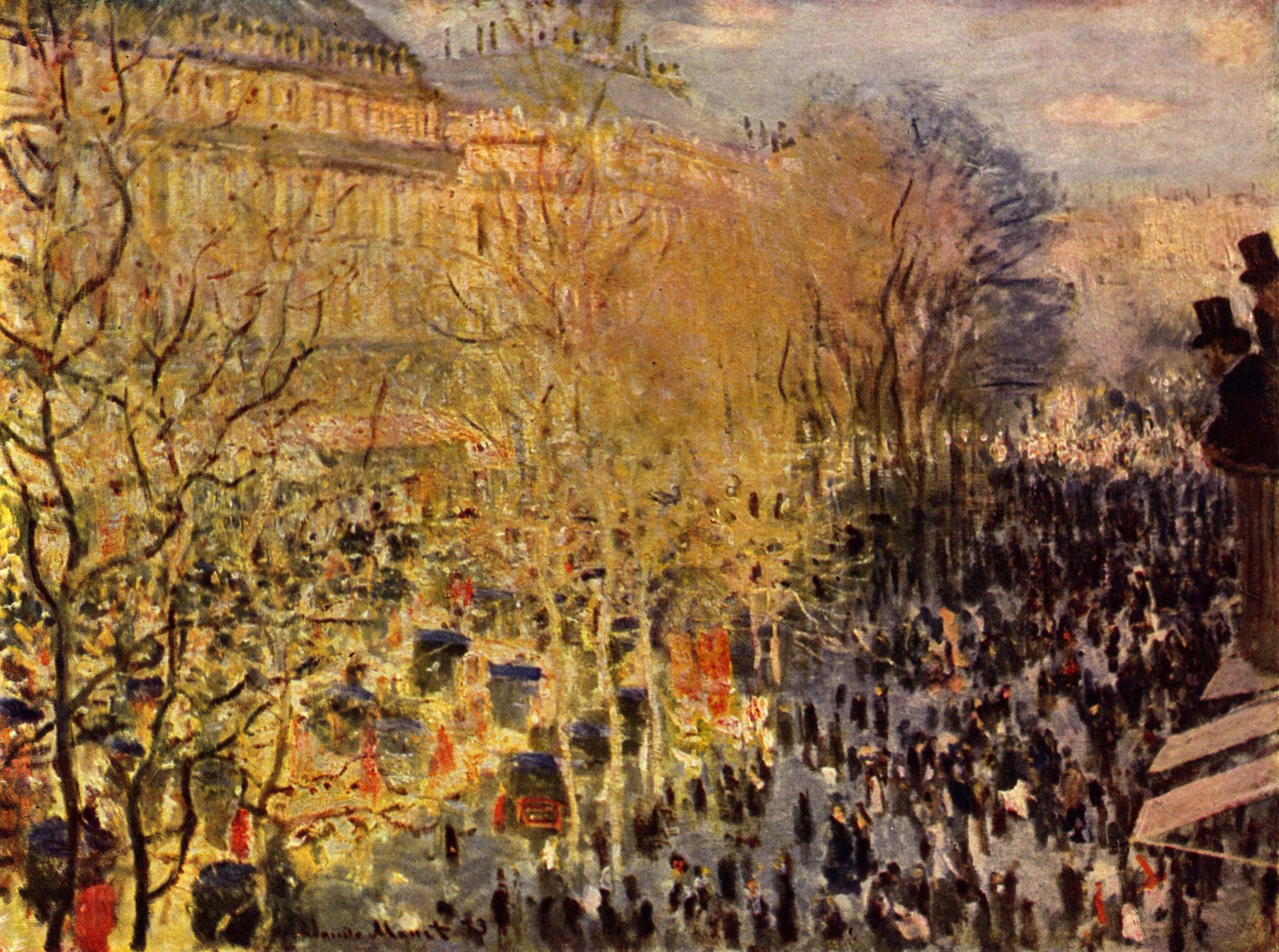 Reproduction du tableau « Le Boulevard des Capucines - Claude Monet » par Alpha Reproduction en peinture à l’huile