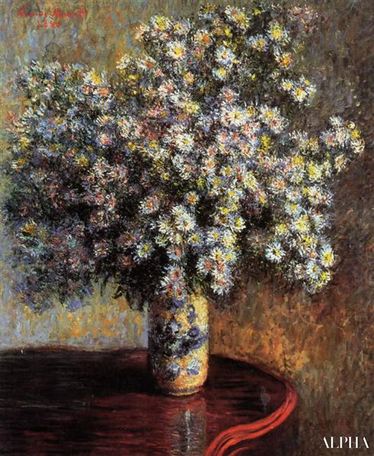Le bouquet d'asters - Claude Monet - Reproductions de tableaux et peintures haut de gamme