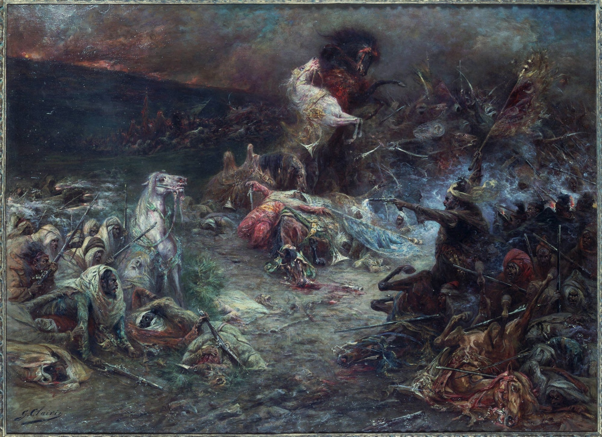 Le Carnage - Georges Clairin image 1 tableau peint à l’huile sur toile