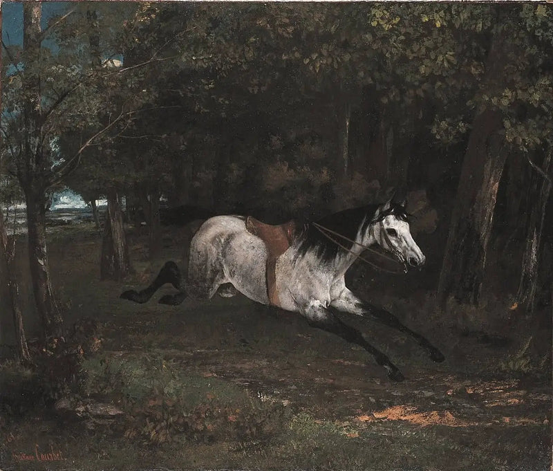 चोरी किया गया घोड़ा - Gustave Courbet