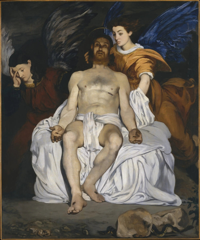 मृत क्राइस्ट और देवदूत - Édouard Manet