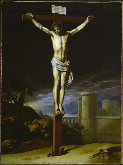 Le Christ sur la croix - Philippe de Champaigne image 1 reproduction artisanale de tableau