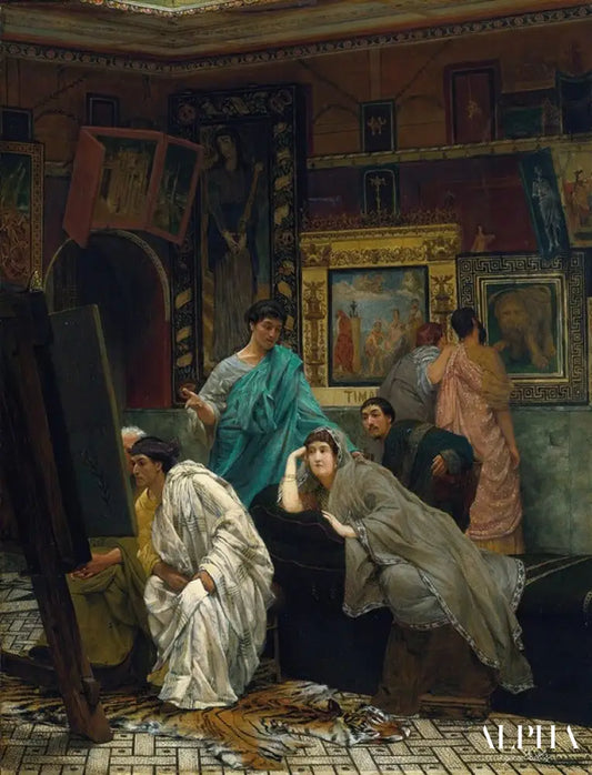 Le collectionneur de tableaux au temps d’Auguste (1867) - Lawrence Alma-Tadema Reproductions de tableaux à la peinture