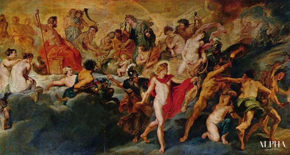 Le conseil des dieux (Cycle de Marie de Médicis) - Peter Paul Rubens - Reproductions de tableaux et peintures haut de gamme