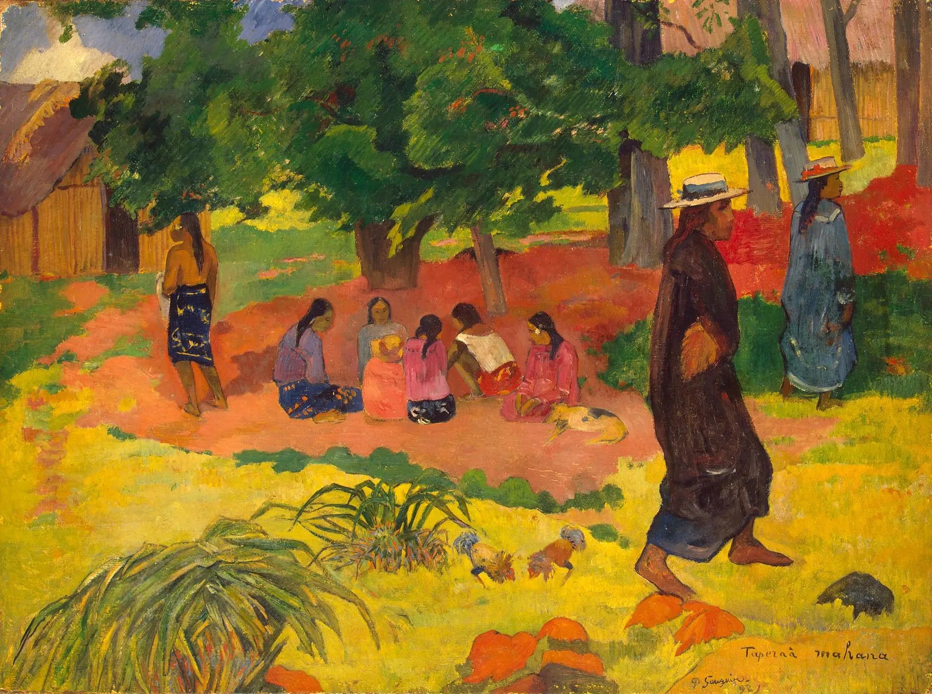 Reproduction du tableau « Le Coucher de soleil - Paul Gauguin » par Alpha Reproduction en peinture à l’huile
