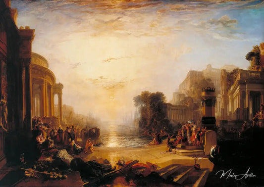 Le déclin de l'empire carthaginois - William Turner - Reproductions de tableaux et peintures haut de gamme