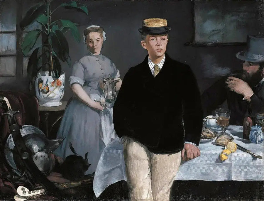 कार्यशाला में नाश्ता - Édouard Manet