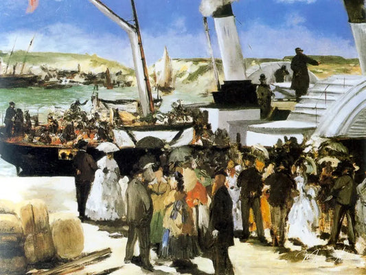 Le Départ du vapeur de Folkestone - Edouard Manet - Reproductions de tableaux et peintures haut de gamme